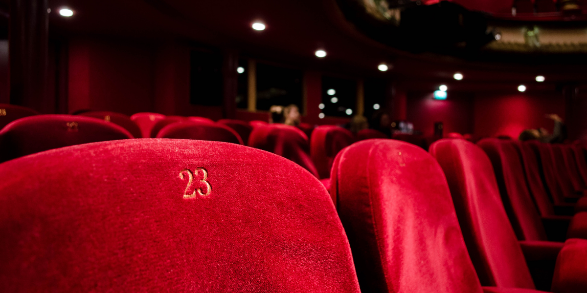Image of cinema seats as an example of one of the things to do in Bangor